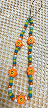 Load image into Gallery viewer, Orange Flowers Phone Charm
